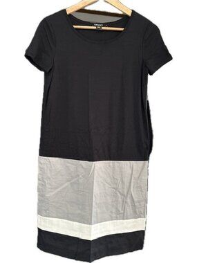 DKNY Donna Karan New York Black Colorblock Dress – Size P